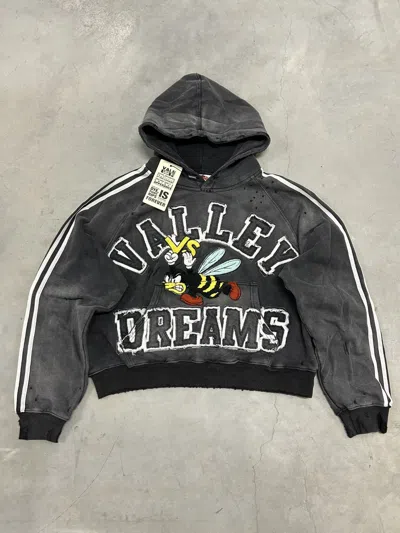 Pre-owned Vale Forever Valley Dreams Black/grey Anthem Pullover Hoodie