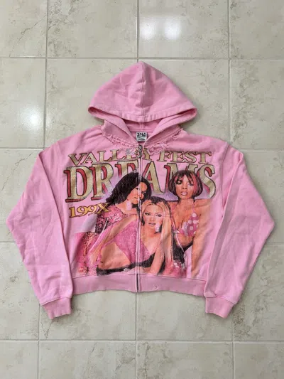 Pre-owned Vale Forever Valley Dreams Destiny's Child Zip Up Hoodie New