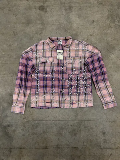 Pre-owned Vale Forever Valley Dreams Studded Pink Piggy Bank Flannel