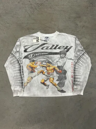 Pre-owned Vale Forever Valley Grey/white Iron Will L/s Tee Size Xlarge In Gray