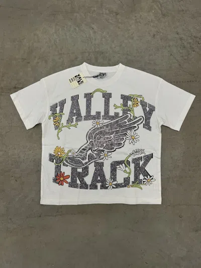 Pre-owned Vale Forever Valley Track White Logo Bling Tee X-large