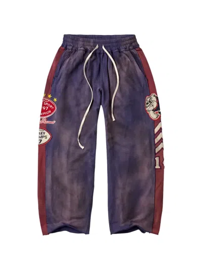 Vale Forever Varsity Patch-detail Track Pants In Purple