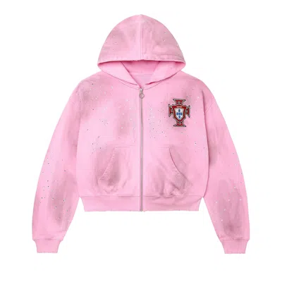 Pre-owned Vale Forever Venus Zip Up 'pink' | Men's Size Xl