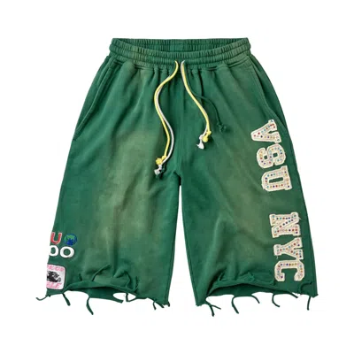 Pre-owned Vale Forever Vsu 3/4 Shorts 'green' | Men's Size Xl