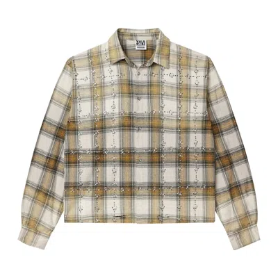 Pre-owned Vale Forever Wheat Flannel 'cream/mustard' | White | Men's Size Xl