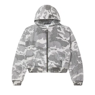 Pre-owned Vale Forever Winter Crystal Camo Work Jacket 'washed/white/camo' | Men's Size M