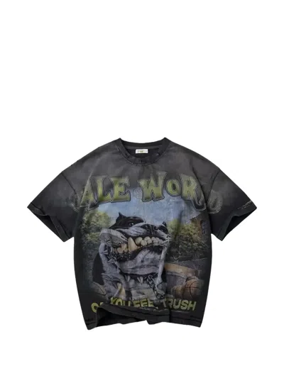 Vale Forever Wrecked Graphic-print T-shirt In Animal Print