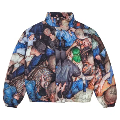 Pre-owned Vale Forever X Dan Witz Moshpit Puffer 'multicolor' | Multi-color | Men's Size M