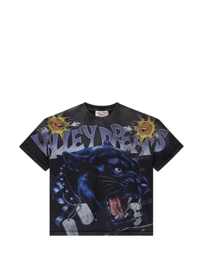 Vale Fury Big Distressed T-shirt In Black