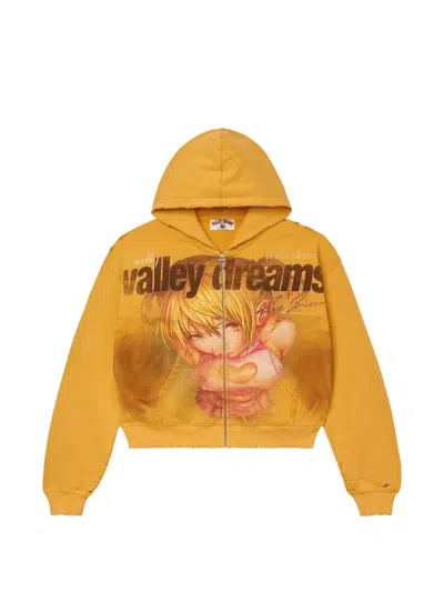 Vale Gold Rush Zip-up Hoodie In Yellow