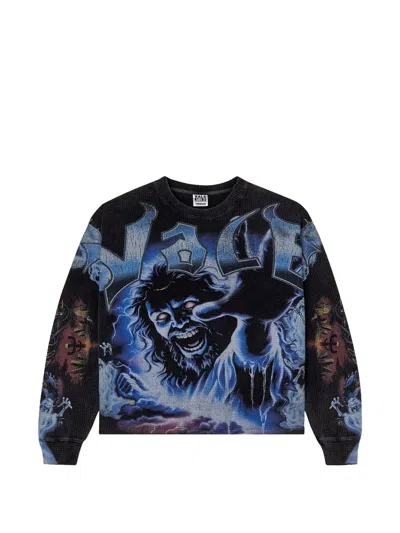 Vale Graphic Sweater In Black