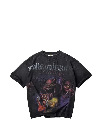 Vale Graphic-print Distressed T-shirt In Multi