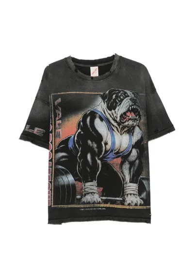 Vale Graphic-print Distressed T-shirt In Multi