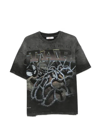 Vale Graphic-print Distressed T-shirt In Multi