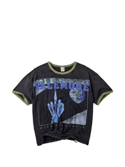 Vale Graphic-print Distressed T-shirt In Multi