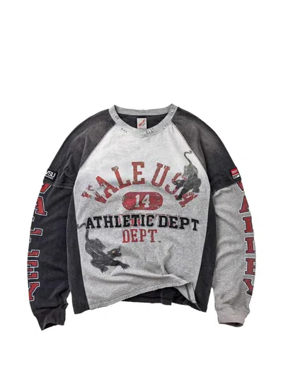 Vale Graphic-print Long-sleeve T-shirt In Black