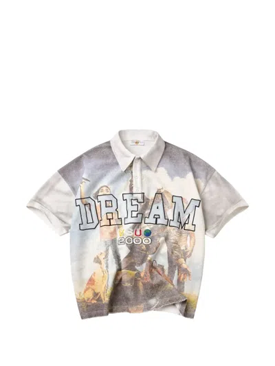 Vale Graphic-print Polo Shirt In White
