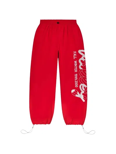 Vale Graphic-print Track Pants In Red