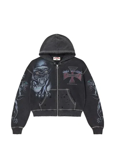 Vale Hardy Boyz Graphic-print Hoodie In Gray