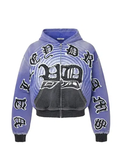 Vale Hypnotiq Zip-up Hoodie In Purple