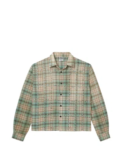 Vale Little-gems Flannel Shirt In Neutral