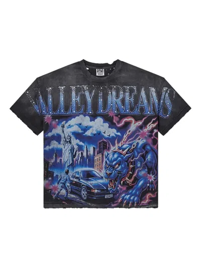 Vale Monster Big T-shirt In Multi