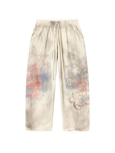 Vale Nostalgia Graphic-print Track Pants In Neutral