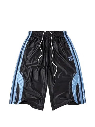Vale Nyc 8th Ave Side-stripe Shorts In Blue