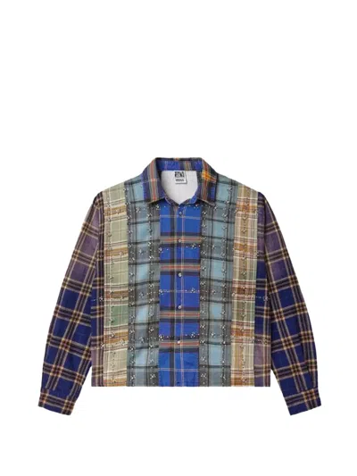 Vale Patchwork Crystal-embellished Jacket In Multi