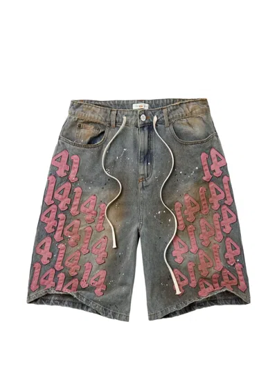 Vale Pink Charm Applique-patch Shorts In Multi