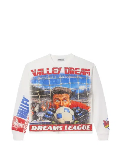 Vale Printed Sweatshirt In White