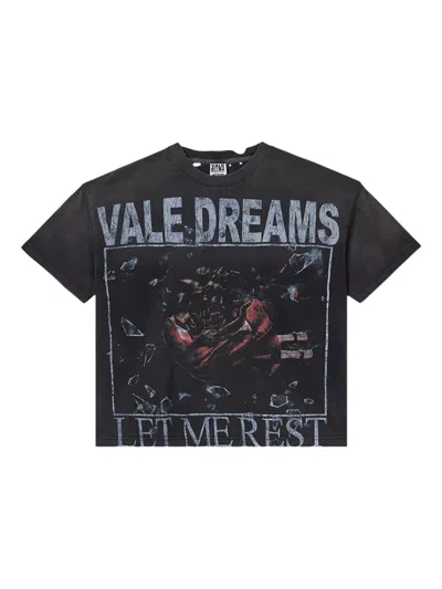 Vale Red Dress T-shirt In Black