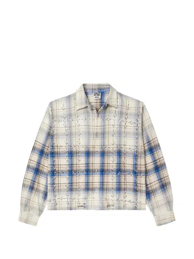 Vale Skyfall Crystal-embellished Checked Jacket In Multi