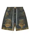 Vale Sports Div Denim Shorts In Blue