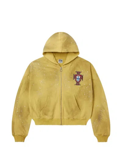 Vale Sun Cluster Zip-up Hoodie In Yellow