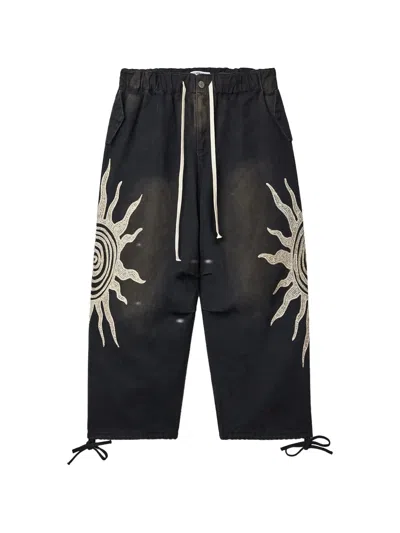 Vale Sun Graphic Trousers In Black