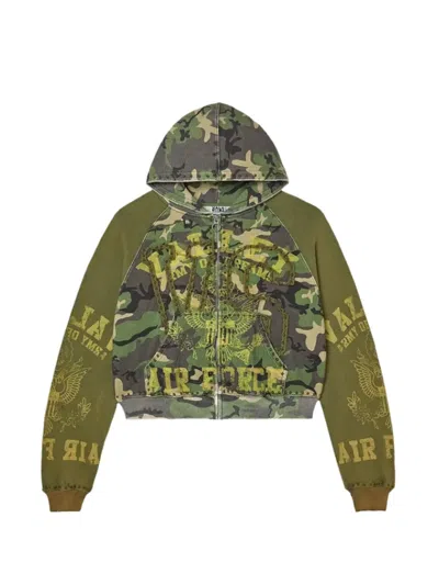 Vale Terrain Camouflage-print Hoodie In Green
