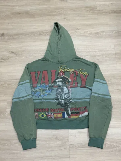 Pre-owned Vale Xtreme Motorcross Hoodie In Green