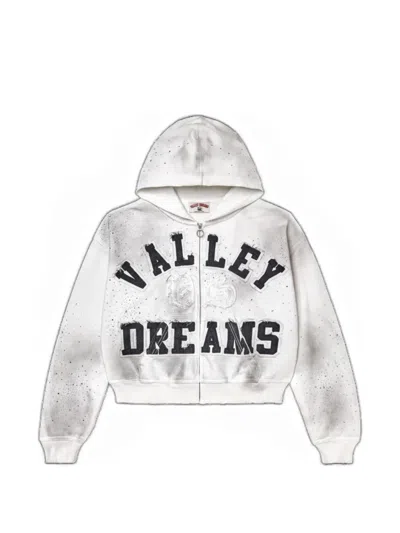 Vale Zip-up Hoodie In White