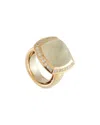Valente Milano 18k Yellow Gold 0.60ct Diamond And Smoky Quartz Ring Vm41-100725 In Gold