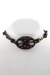 Valente Womens 18k Yellow Gold Diamond Multicolor Sapphire Toggle Choker Necklace 17" In Gold