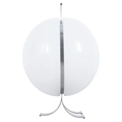 Pre-owned Valenti Beni Cuccuru Table Lamp Sfera, Chrome Lucite For , Circa 1970 In Transparent
