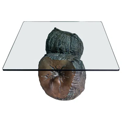 Pre-owned Valenti Cast Bronze Low Table By , Barcelona, Circa 1970 In Gold