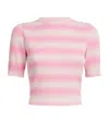 Valenti Cotton-blend Stripe Crop Top