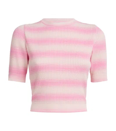 Valenti Cotton-blend Stripe Crop Top