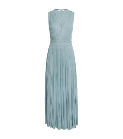Valenti Knitted V-neck Maxi Dress