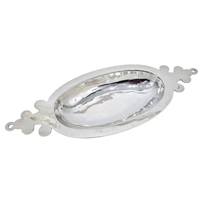 Pre-owned Valenti Spanish Colonial Style Silver Plate Bowl Centerpiece, Spain, C. 1970