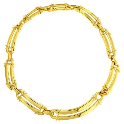 Pre-owned Valentin Magro 18 Karat Yellow Gold Link Choker Necklace