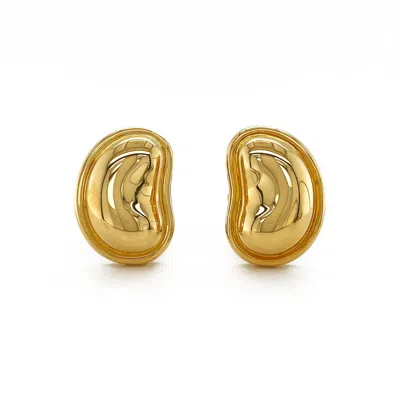 Pre-owned Valentin Magro 18k Yellow Gold Bean Clip-on Earrings