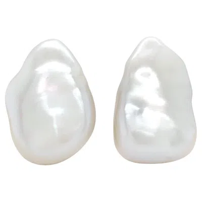 Pre-owned Valentin Magro 18k Yellow Gold Freshwater Baroque Pearl Earrings
